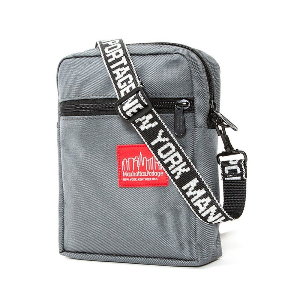Manhattan Portage Emblem City Lights Small Bag Adjustable Strap Gray $45 New NWT